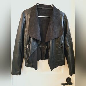 Escalier Black Faux Leather Jacket